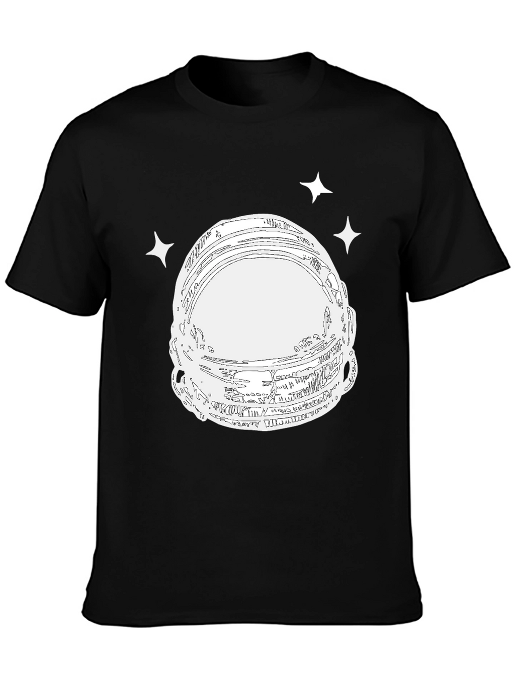 Astronaut Helmet Graphic Tee - Space Explorer T-Shirt