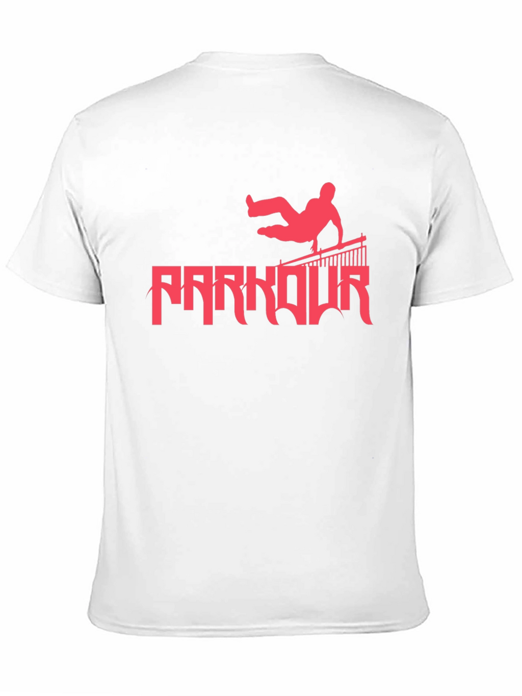 Parkour Silhouette Graphic Tee - Urban Style