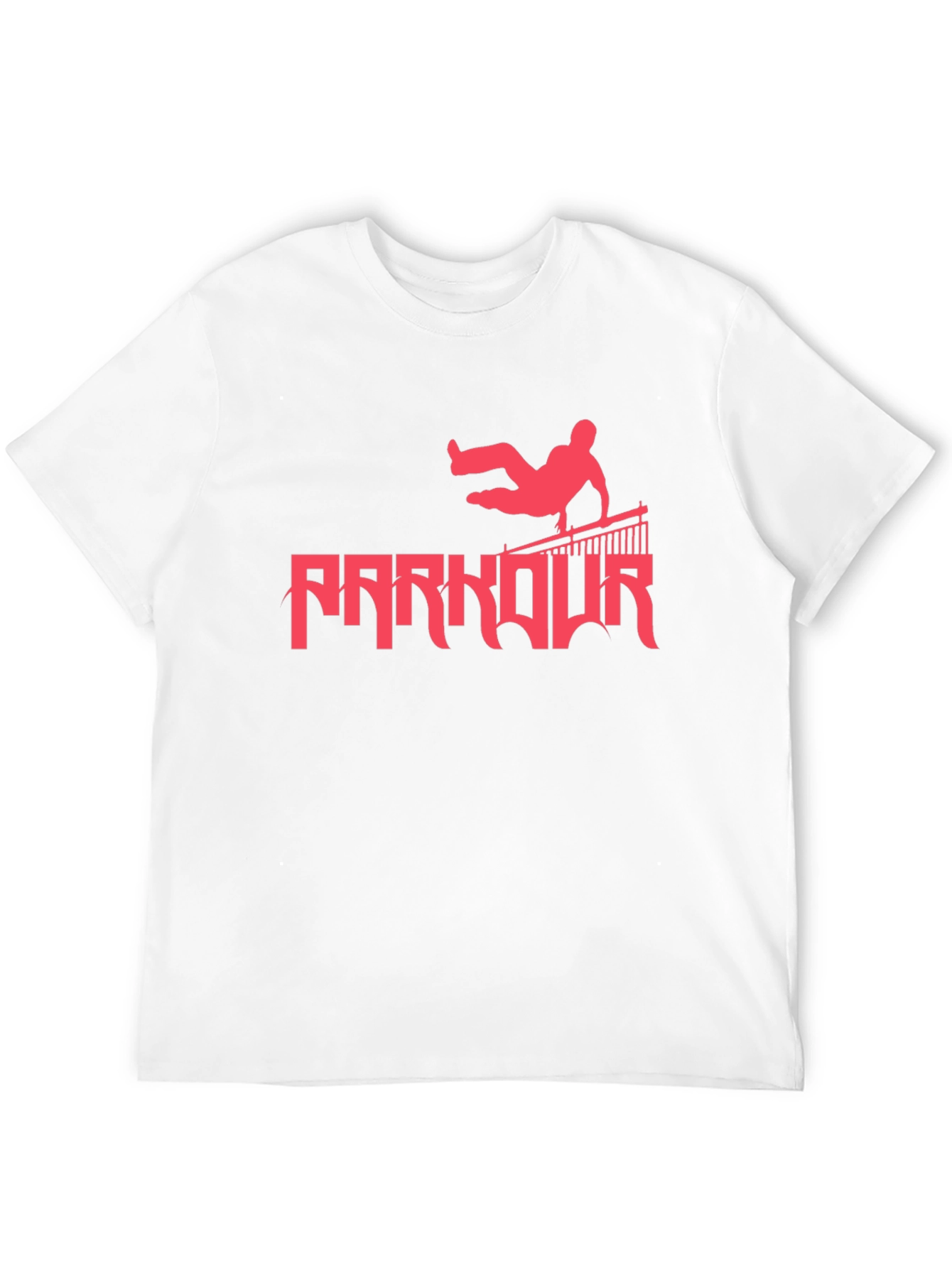 Parkour Silhouette Graphic Tee - Urban Style