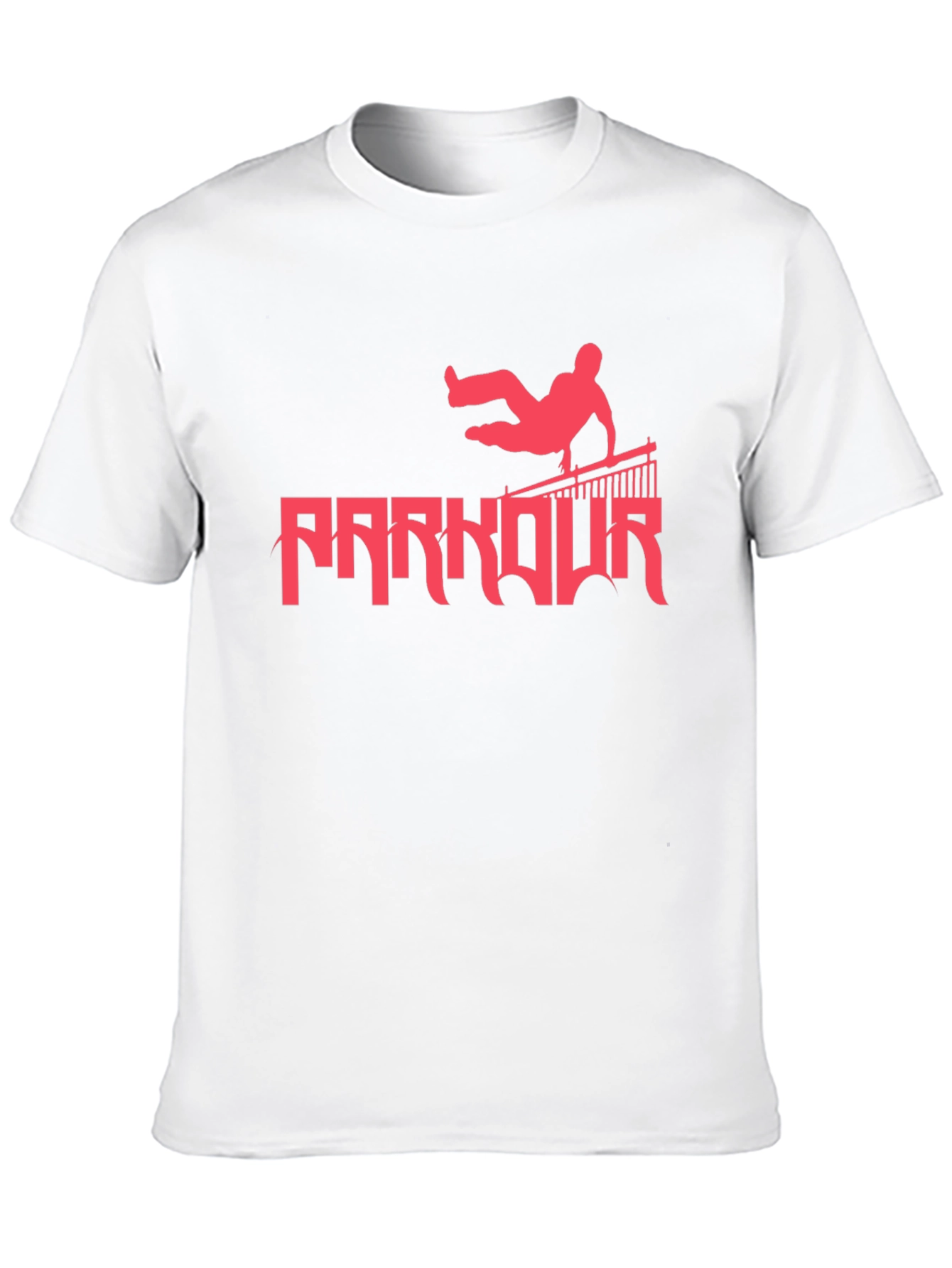 Parkour Silhouette Graphic Tee - Urban Style