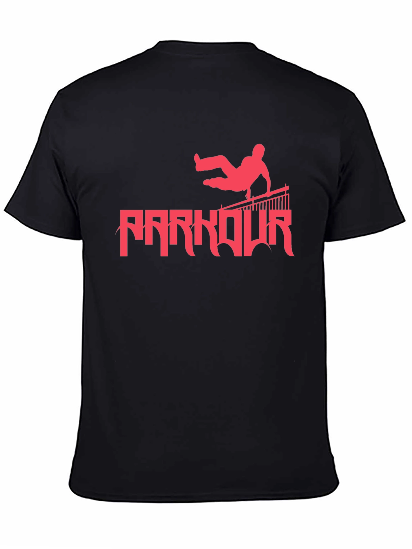 Parkour Silhouette Graphic Tee - Urban Style