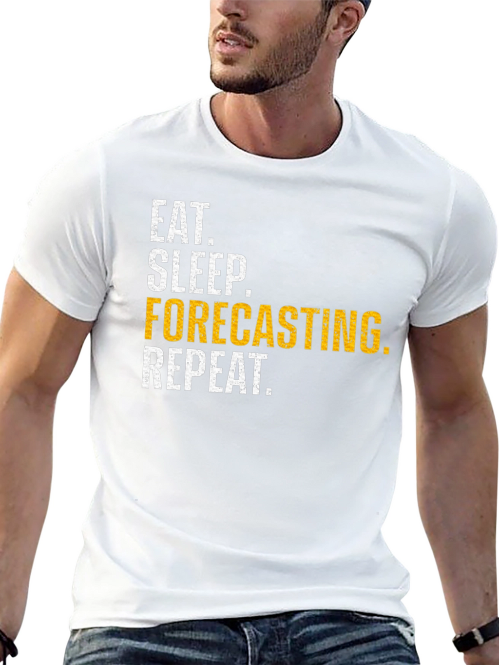 Eat Sleep Forecasting Repeat T-Shirt