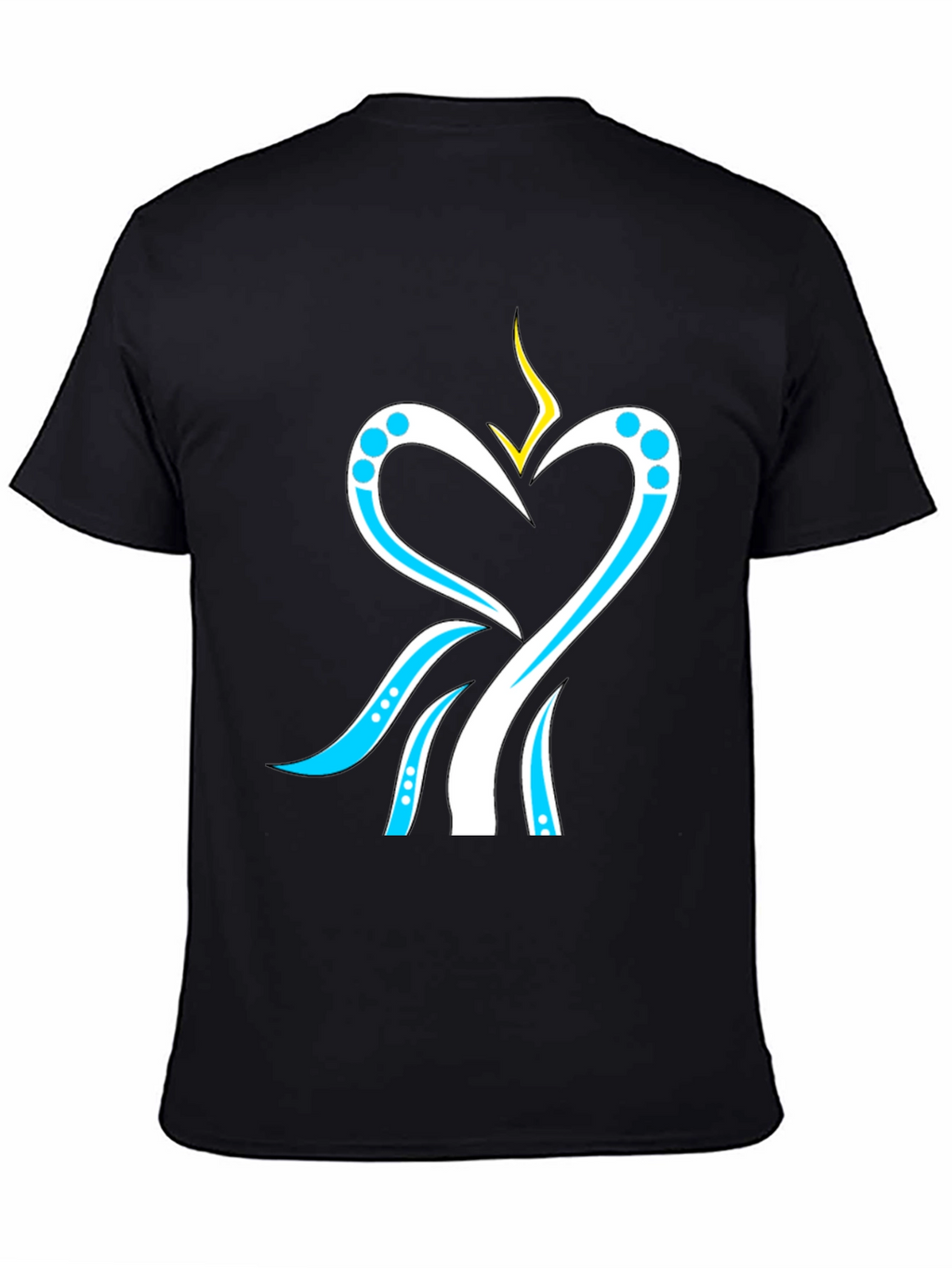 Heart & Stream T-Shirt - Modern Graphic Tee