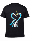 Heart & Stream T-Shirt - Modern Graphic Tee