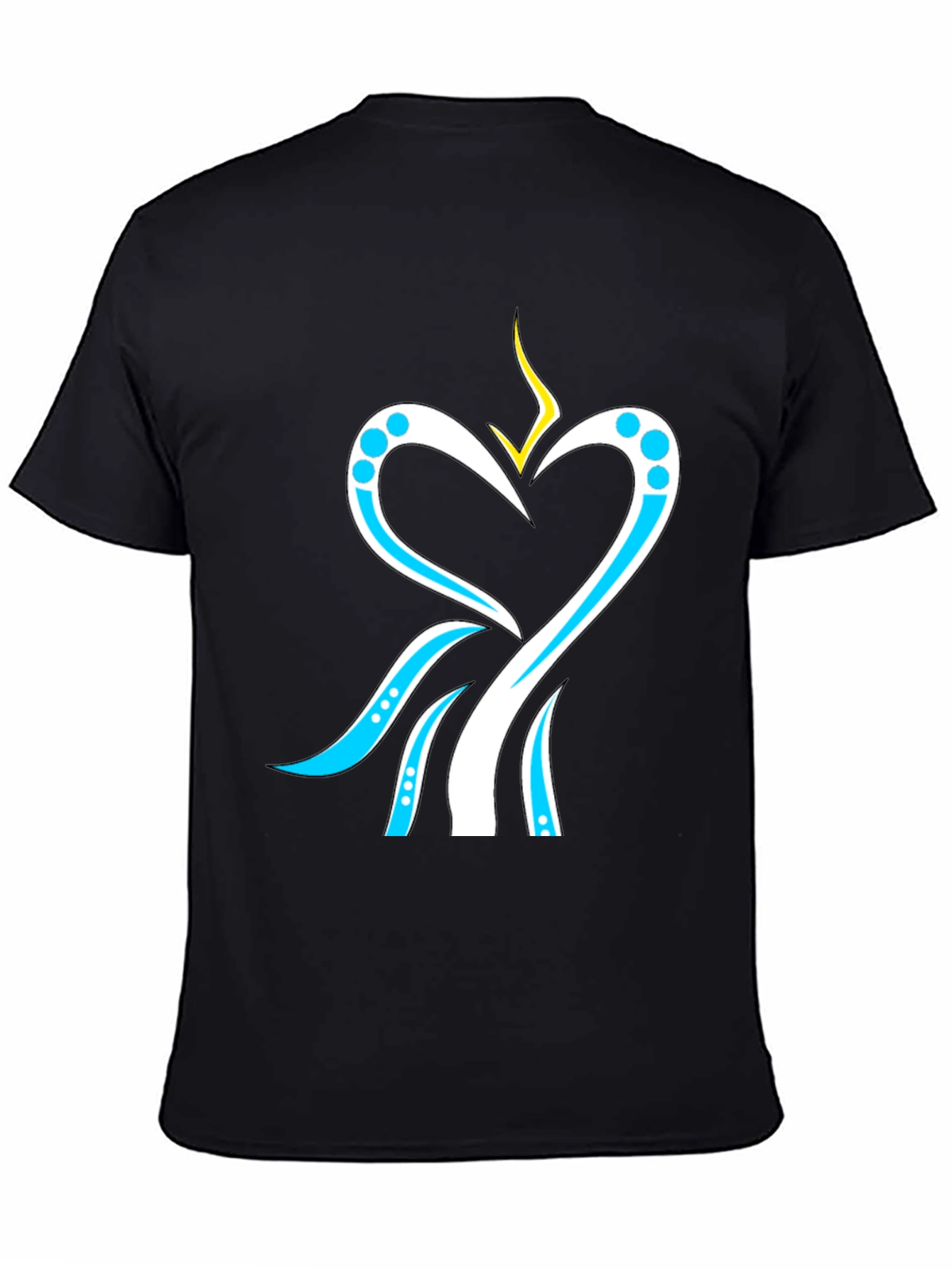 Heart & Stream T-Shirt - Modern Graphic Tee