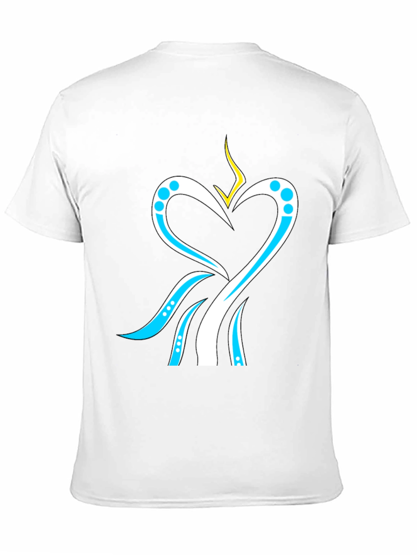Heart & Stream T-Shirt - Modern Graphic Tee