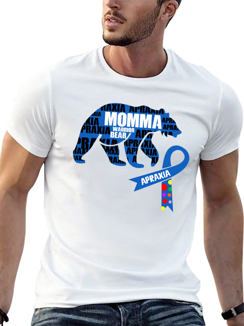 Apraxia Awareness Momma Bear Graphic Tee