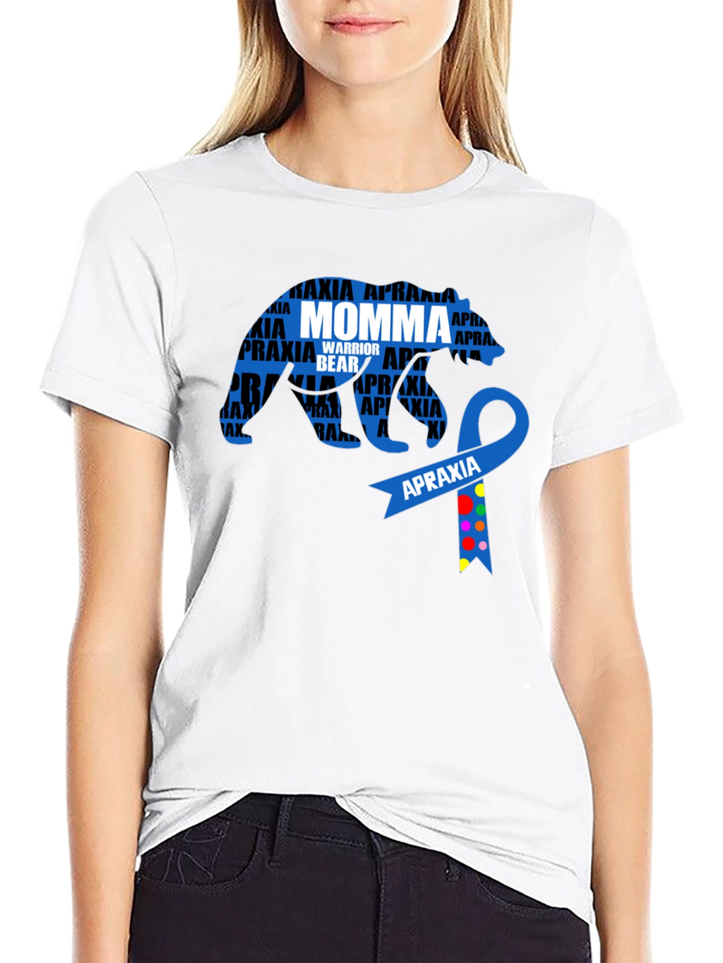 Apraxia Awareness Momma Bear Graphic Tee