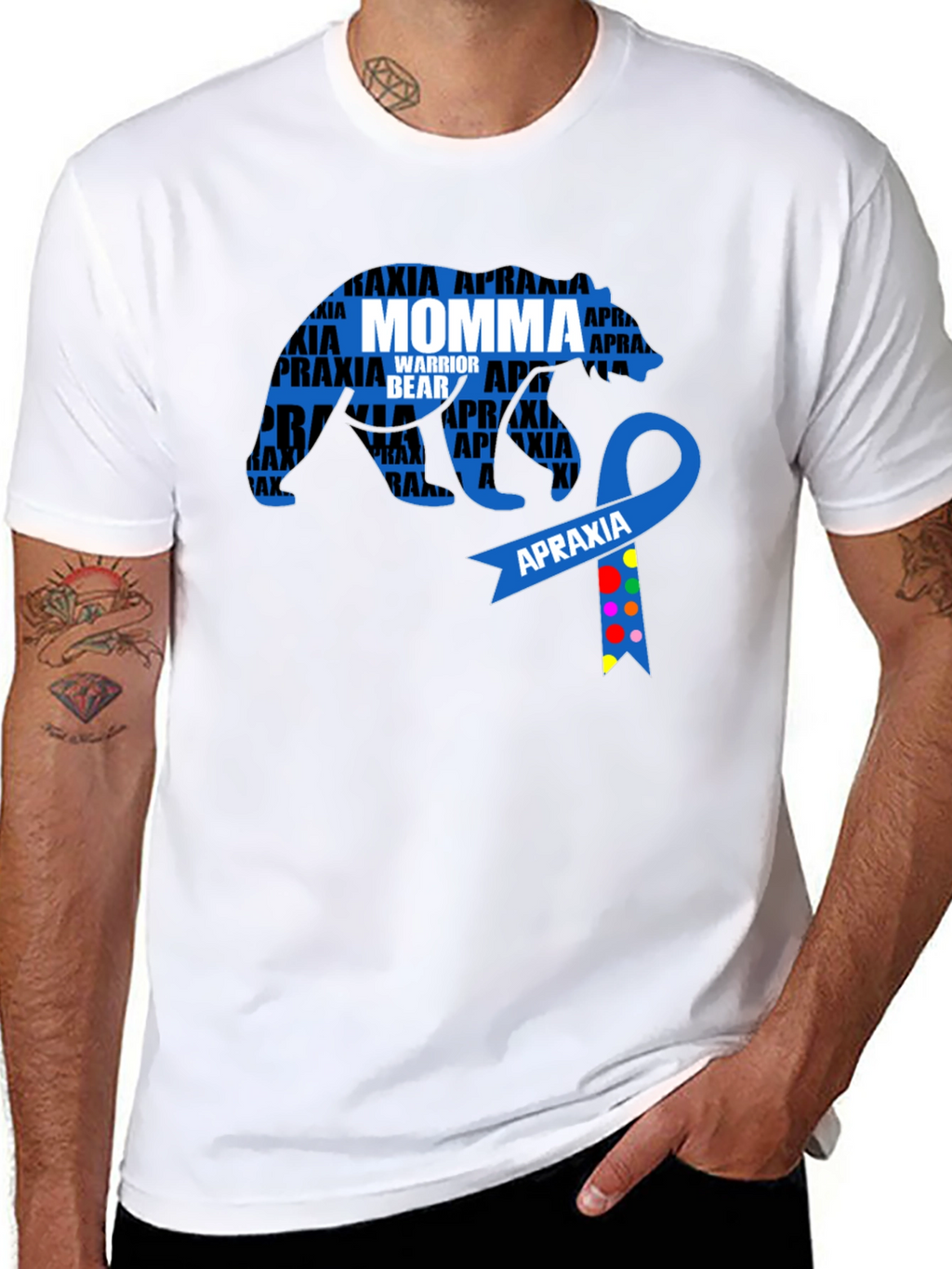 Apraxia Awareness Momma Bear Graphic Tee