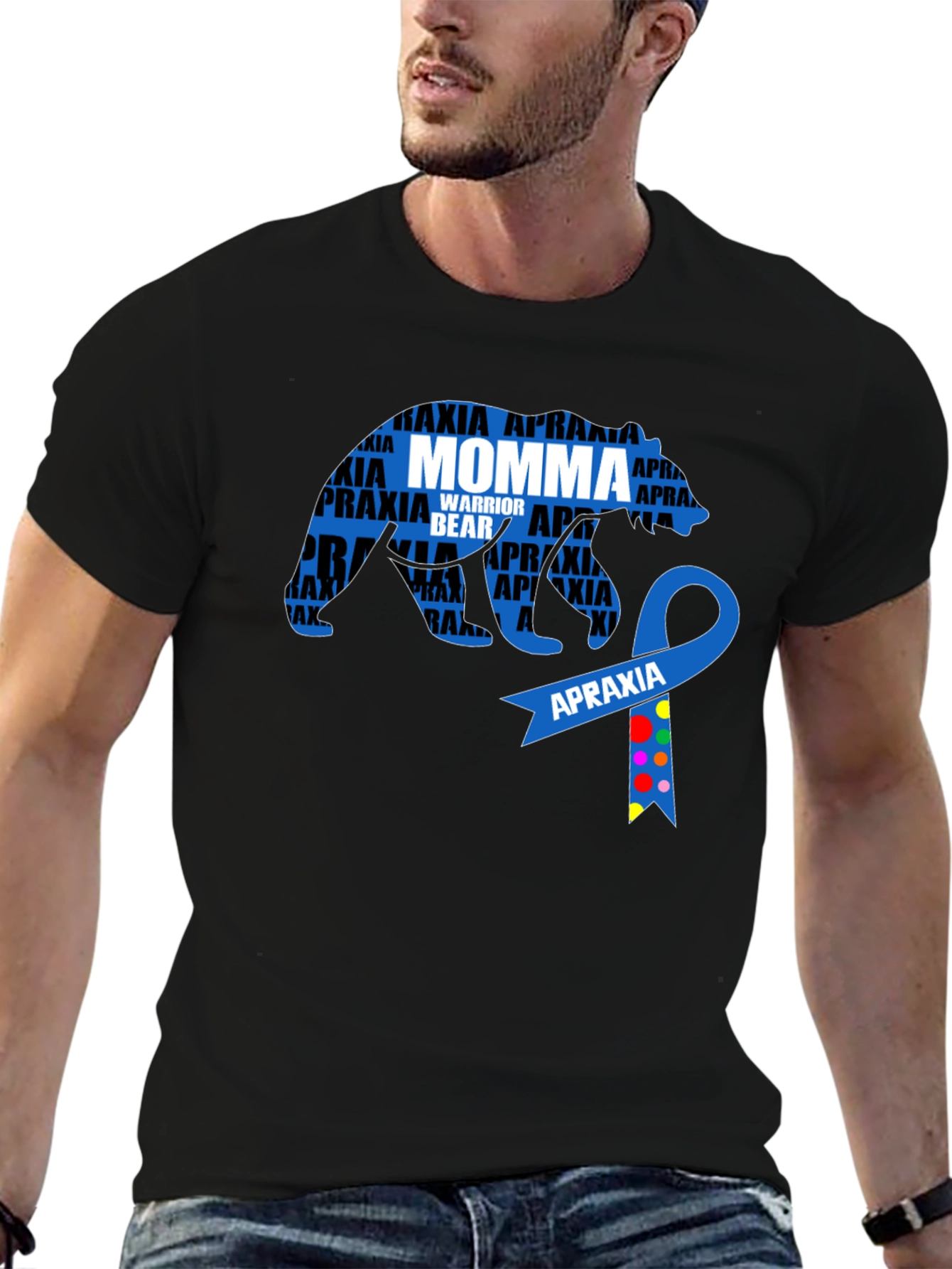 Apraxia Awareness Momma Bear Graphic Tee