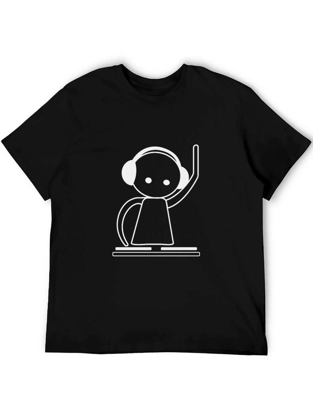 DJ Graphic Tee - Cool Black Cotton T-Shirt