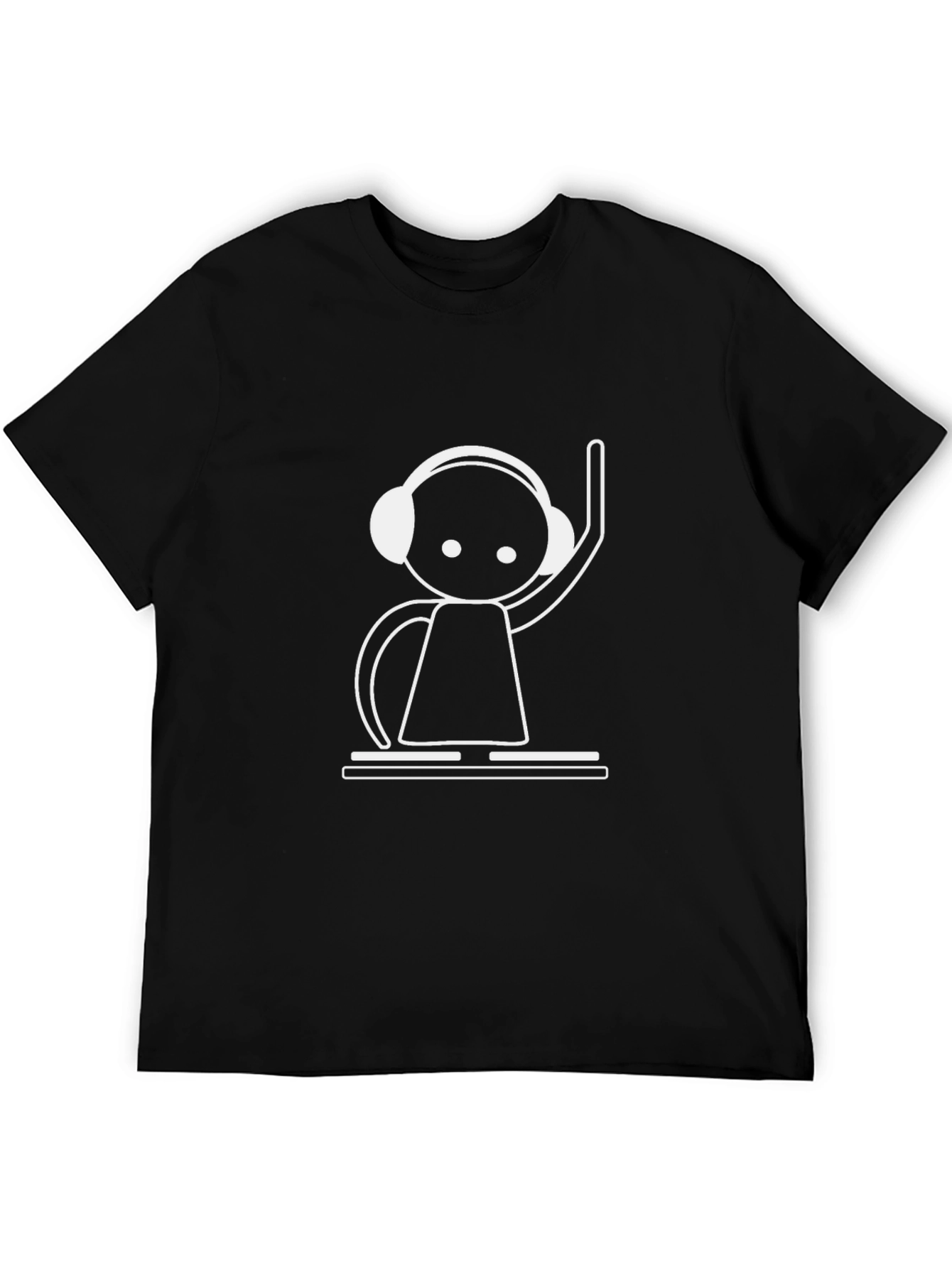 DJ Graphic Tee - Cool Black Cotton T-Shirt