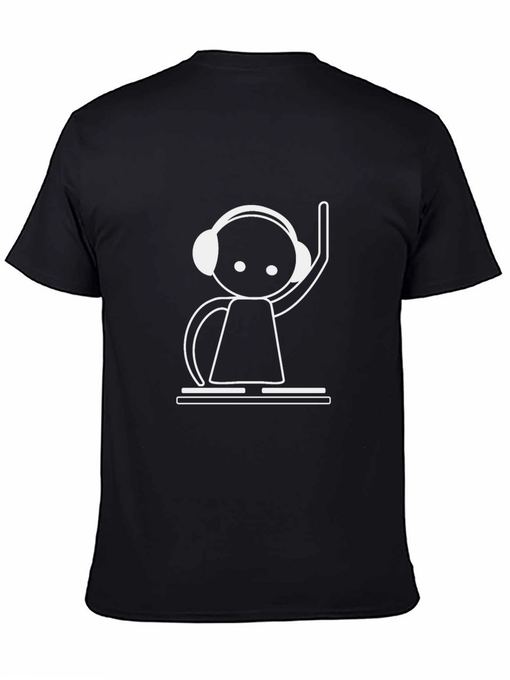 DJ Graphic Tee - Cool Black Cotton T-Shirt