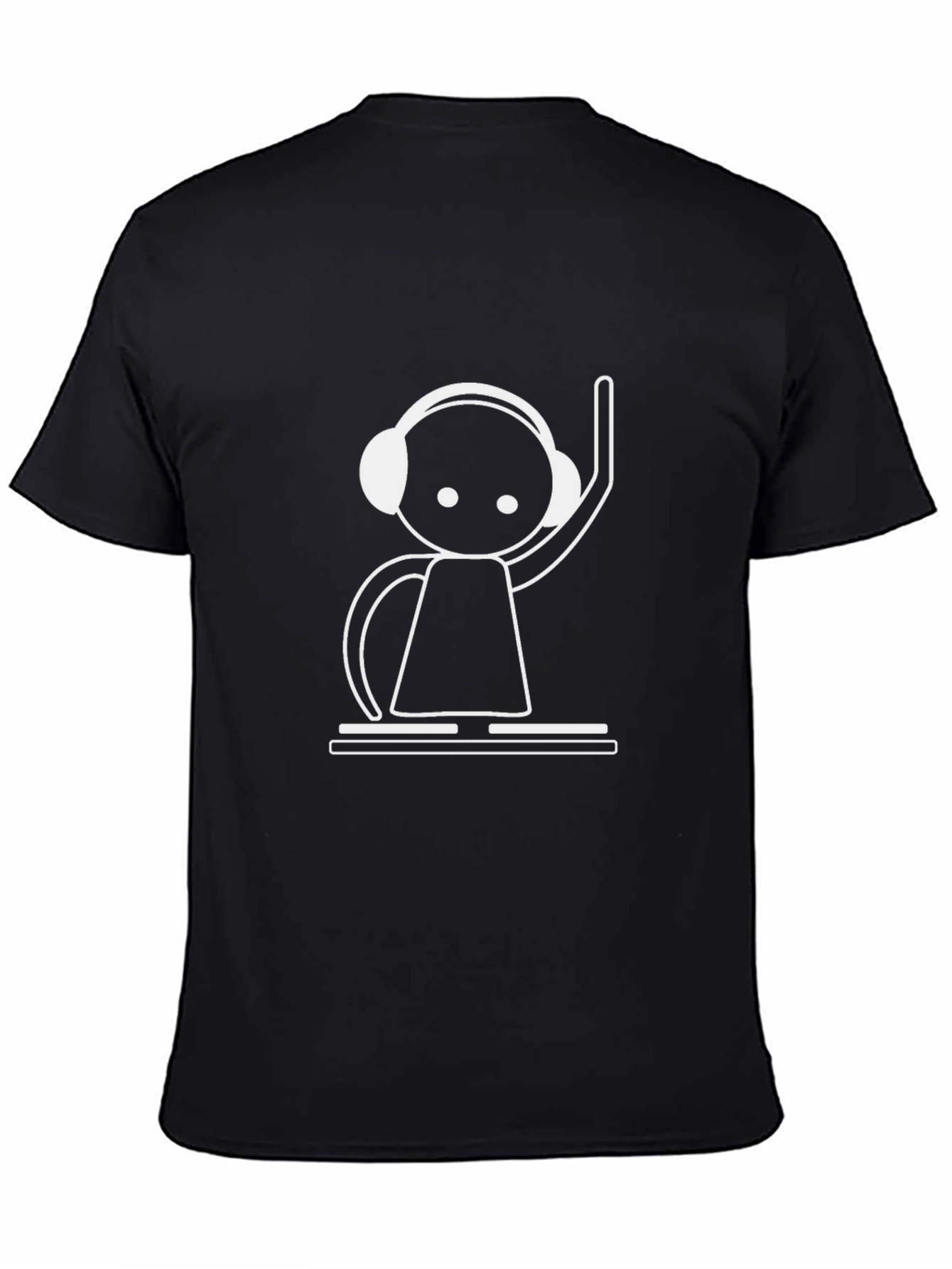 DJ Graphic Tee - Cool Black Cotton T-Shirt