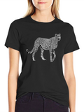 Cheetah Graphic Black T-Shirt