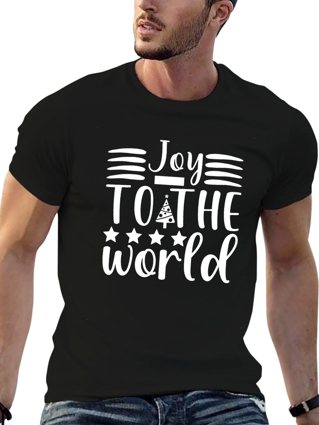 Joy to the World Christmas Graphic T-Shirt