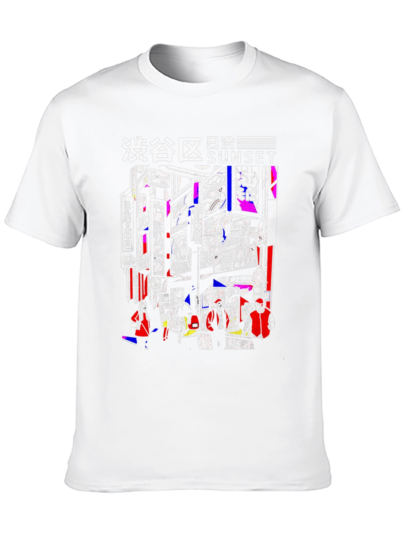 Tokyo Sunset Graphic Tee - Black