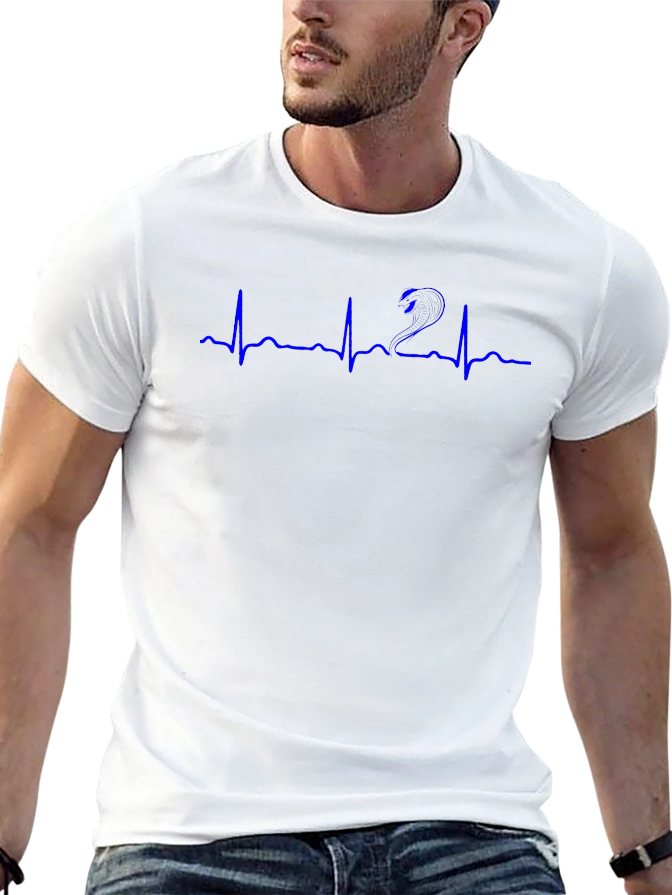 Heartbeat Snake Graphic T-Shirt
