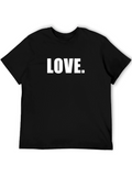 Love Graphic Black T-Shirt - Simple and Stylish