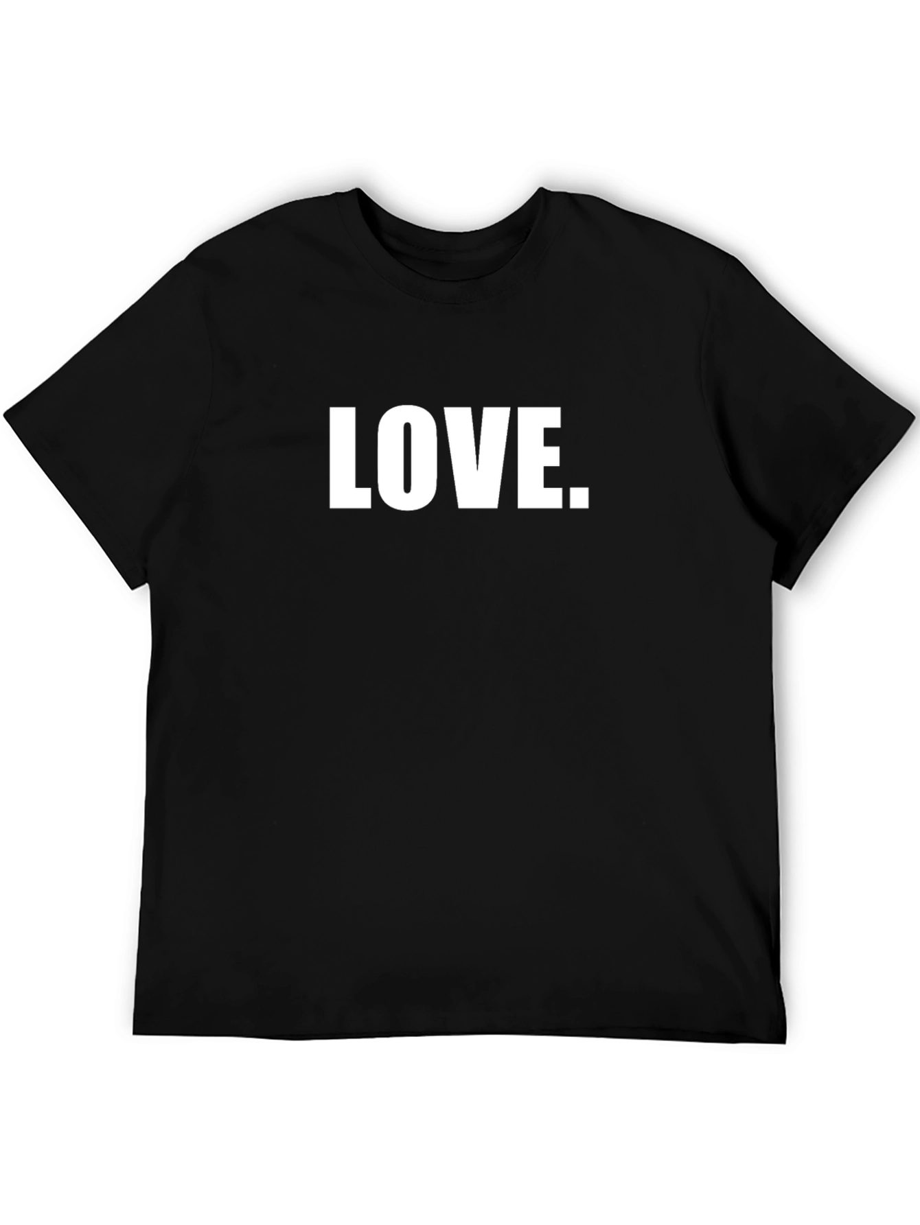 Love Graphic Black T-Shirt - Simple and Stylish
