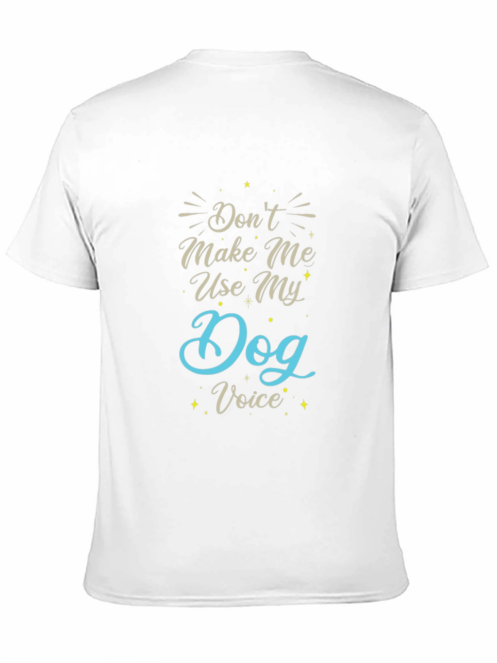 Dog Voice Black T-Shirt - Funny Graphic Tee