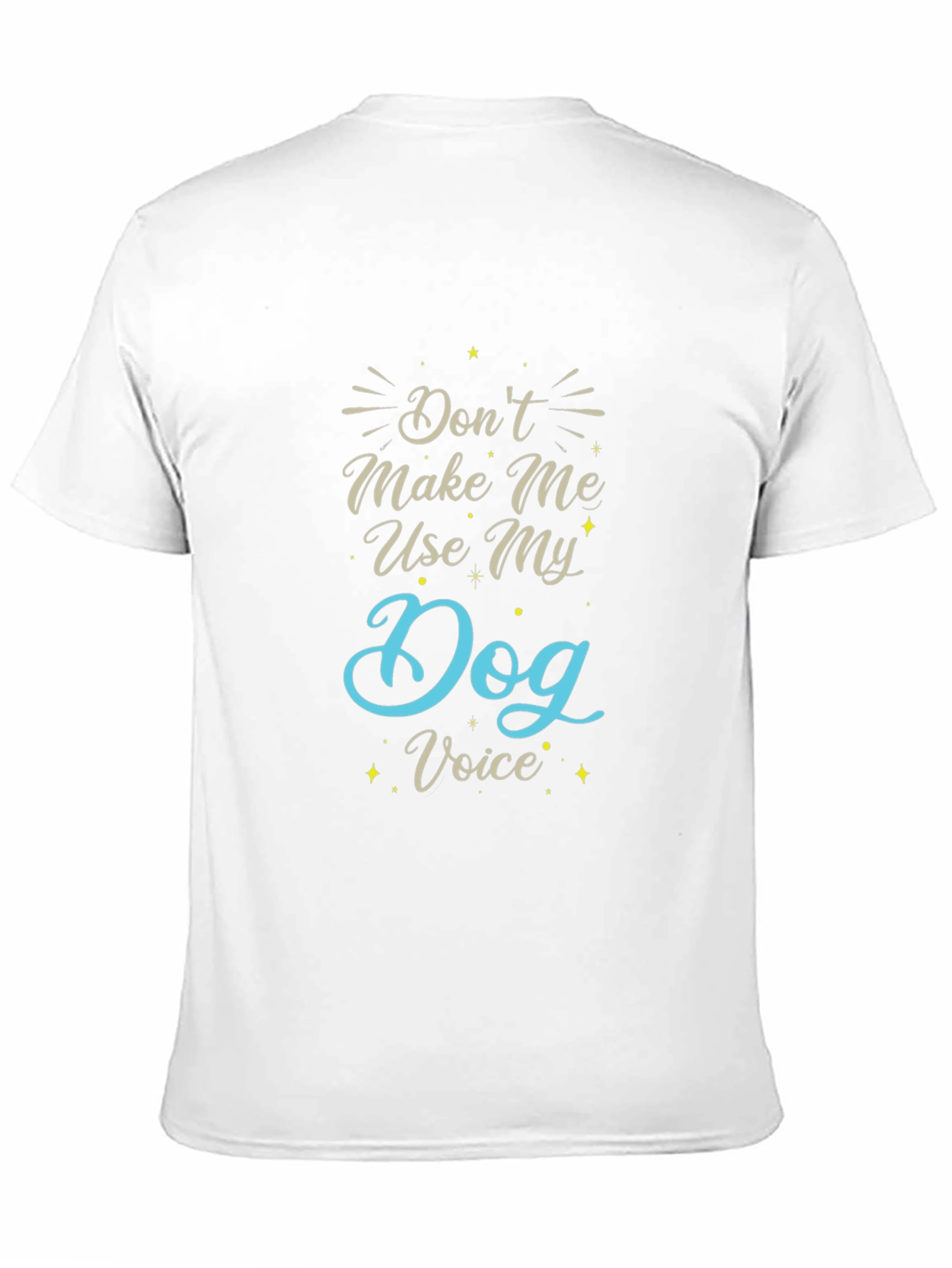 Dog Voice Black T-Shirt - Funny Graphic Tee