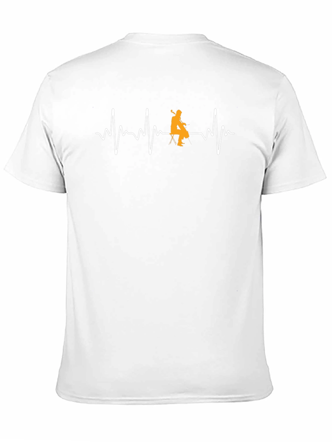 Cello Heartbeat Graphic T-Shirt - Music Lover Tee