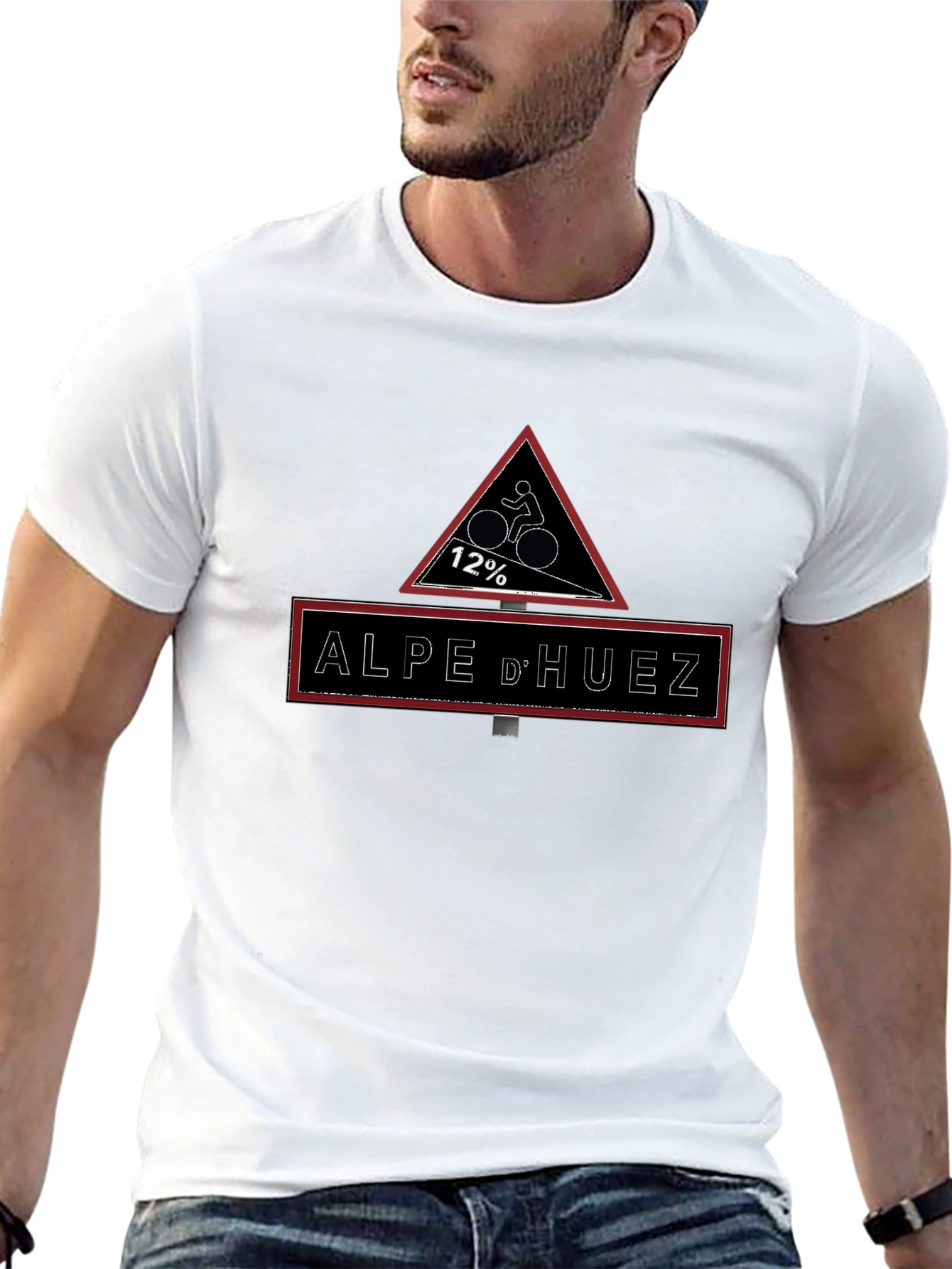 Alpe dHuez Cycling T-Shirt - 12% Gradient