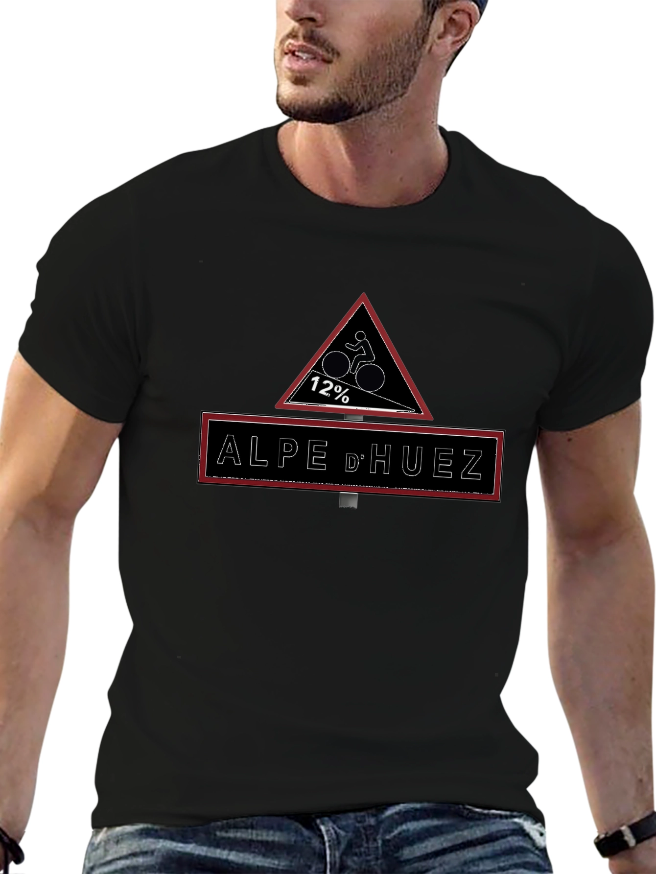 Alpe dHuez Cycling T-Shirt - 12% Gradient