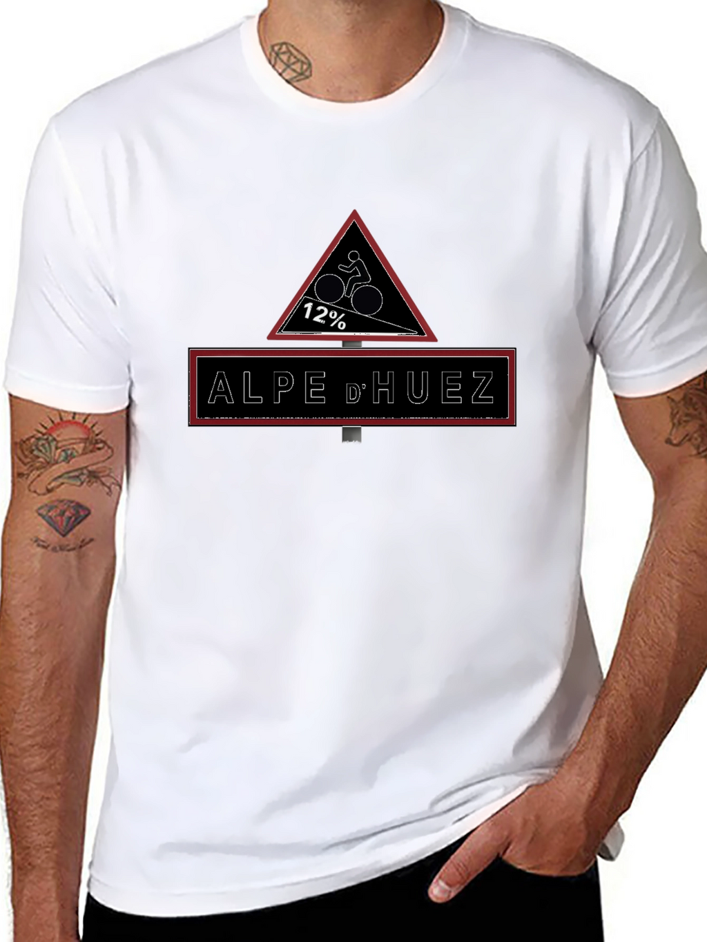 Alpe dHuez Cycling T-Shirt - 12% Gradient
