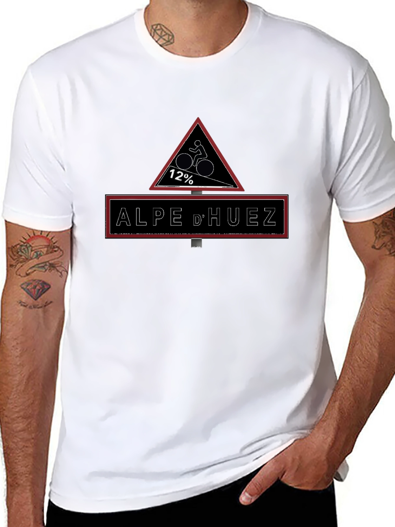 Alpe dHuez Cycling T-Shirt - 12% Gradient