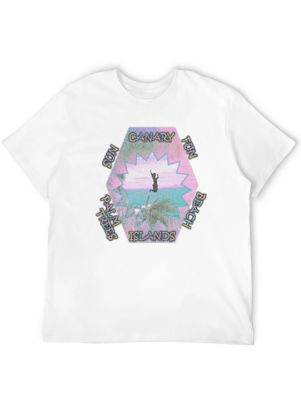 Canary Islands Beach Graphic Tee - Tropical Fun