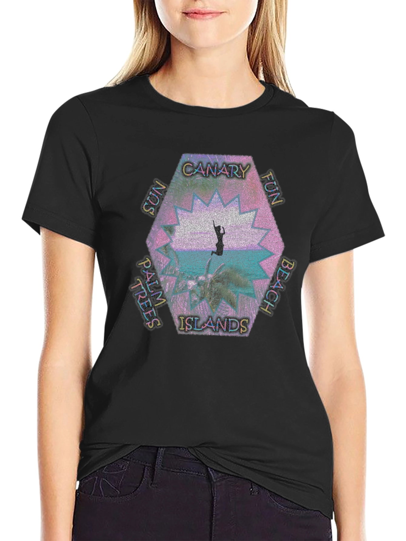 Canary Islands Beach Graphic Tee - Tropical Fun