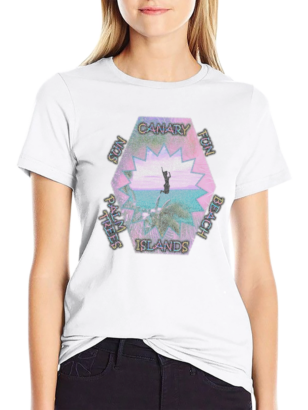 Canary Islands Beach Graphic Tee - Tropical Fun