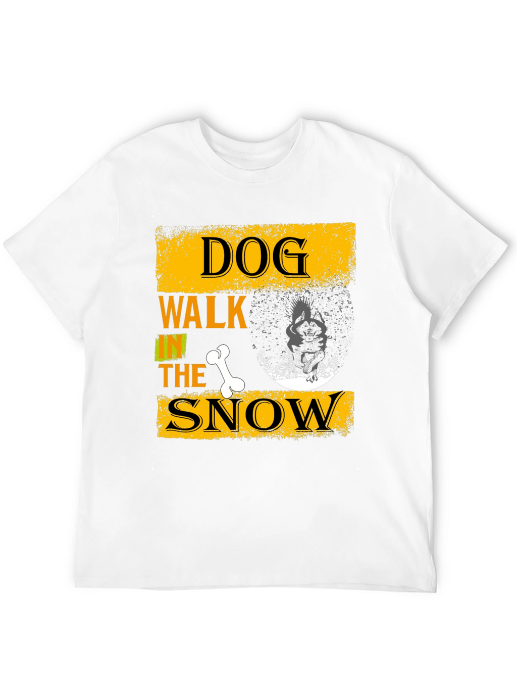 Dog Walk in the Snow Graphic Tee