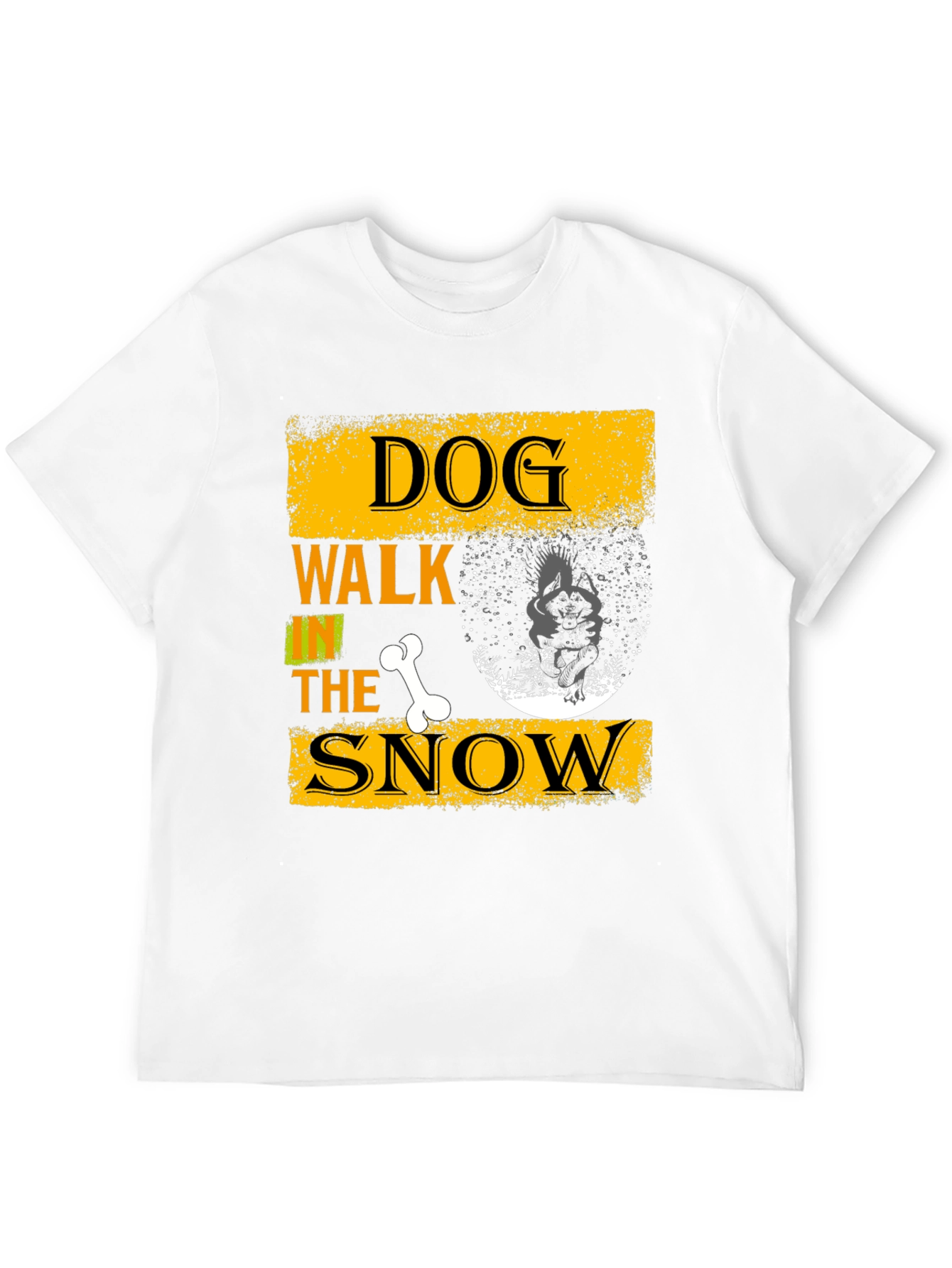 Dog Walk in the Snow Graphic Tee