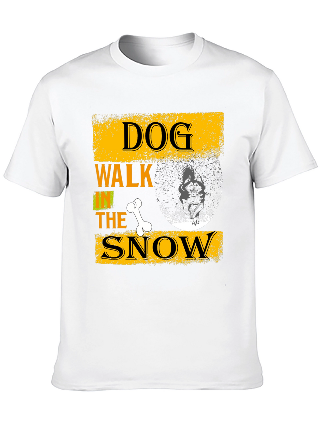 Dog Walk in the Snow Graphic Tee