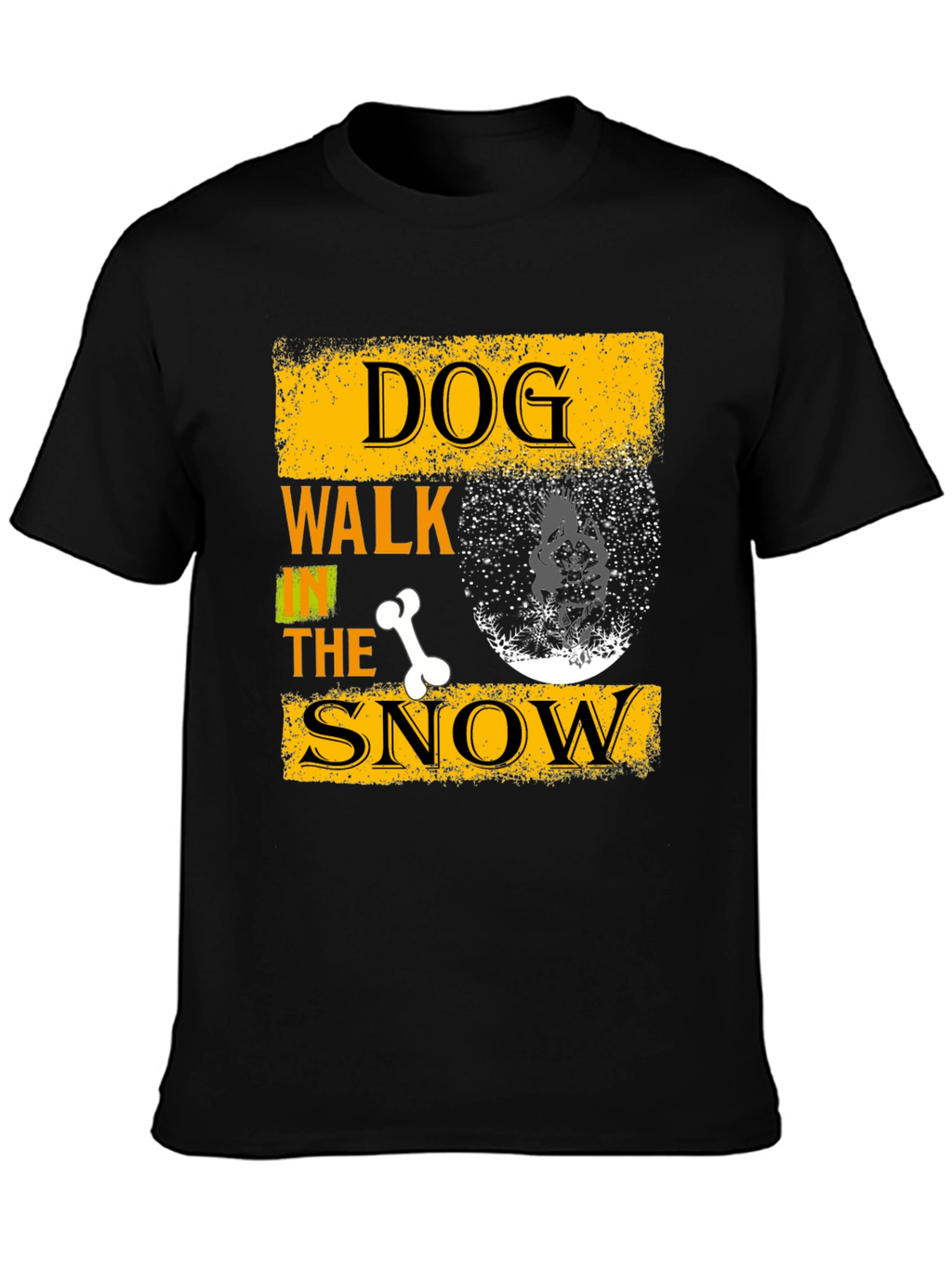 Dog Walk in the Snow Graphic Tee
