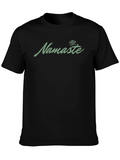 Namaste Graphic Print Black T-Shirt