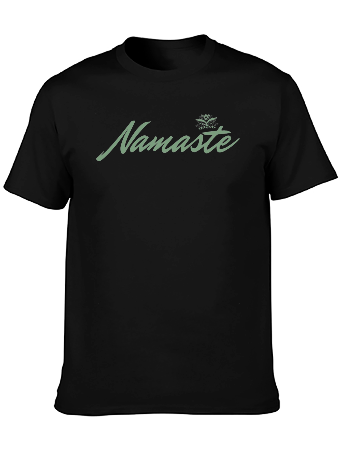 Namaste Graphic Print Black T-Shirt