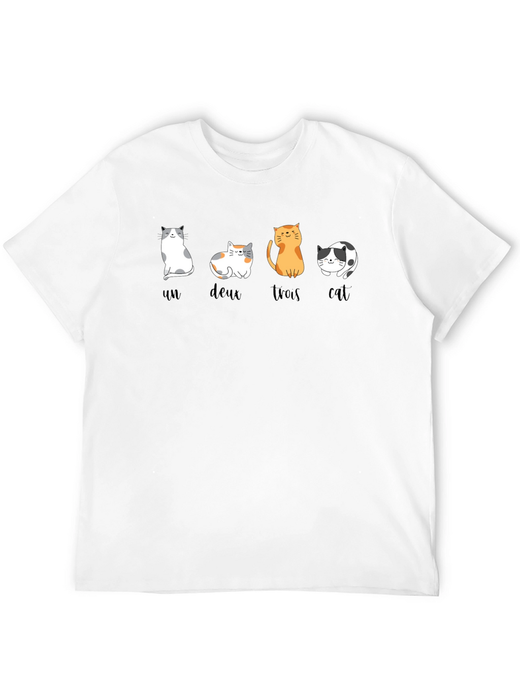 Cat Numbers T-Shirt - Un Deux Trois Cat!