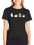 Cat Numbers T-Shirt - Un Deux Trois Cat!