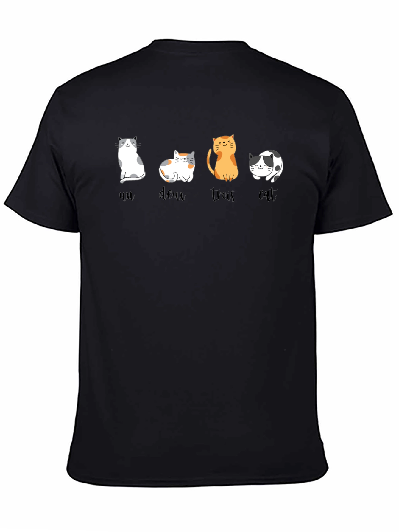 Cat Numbers T-Shirt - Un Deux Trois Cat!
