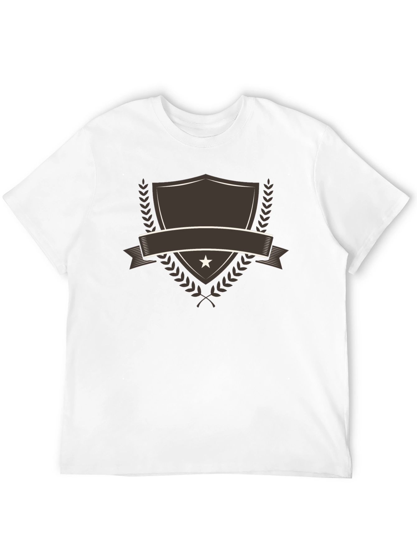 Emblem Shield Graphic Tee - Stylish Casual Shirt