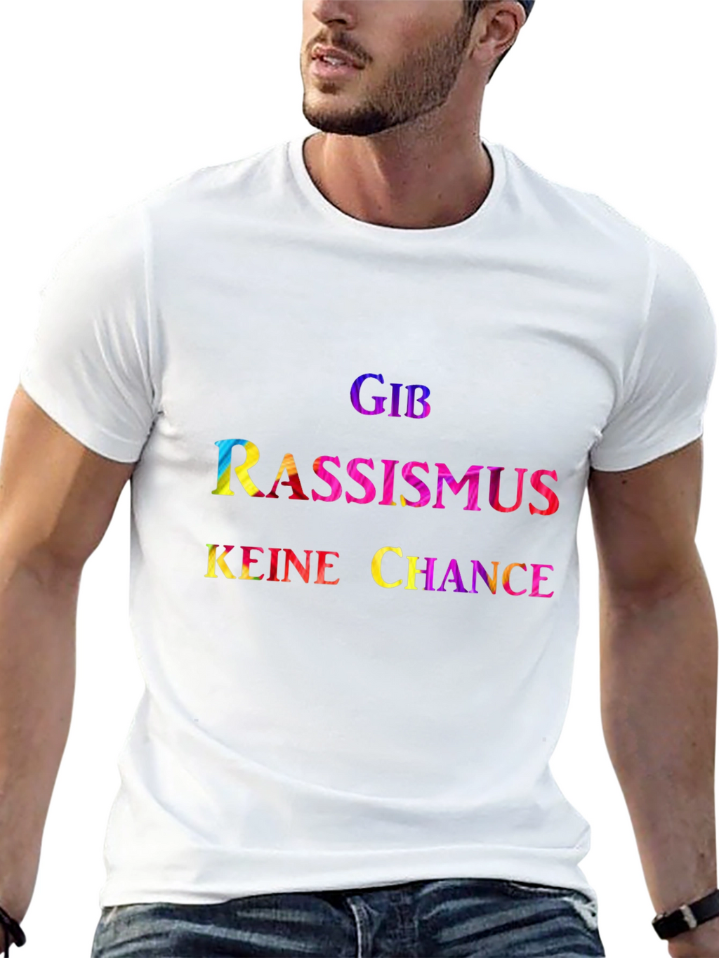 Give Racism No Chance - Graphic T-Shirt