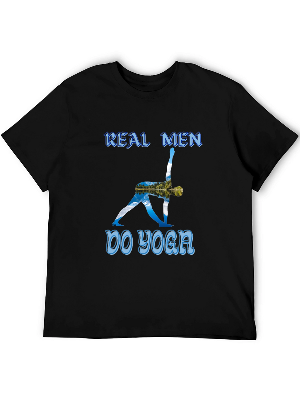 Real Men Do Yoga T-Shirt - Black