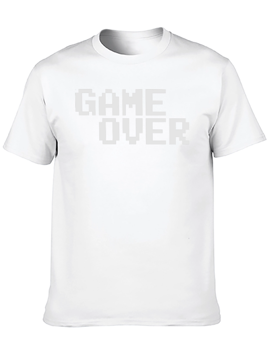 Retro Game Over Pixel Art Black T-Shirt
