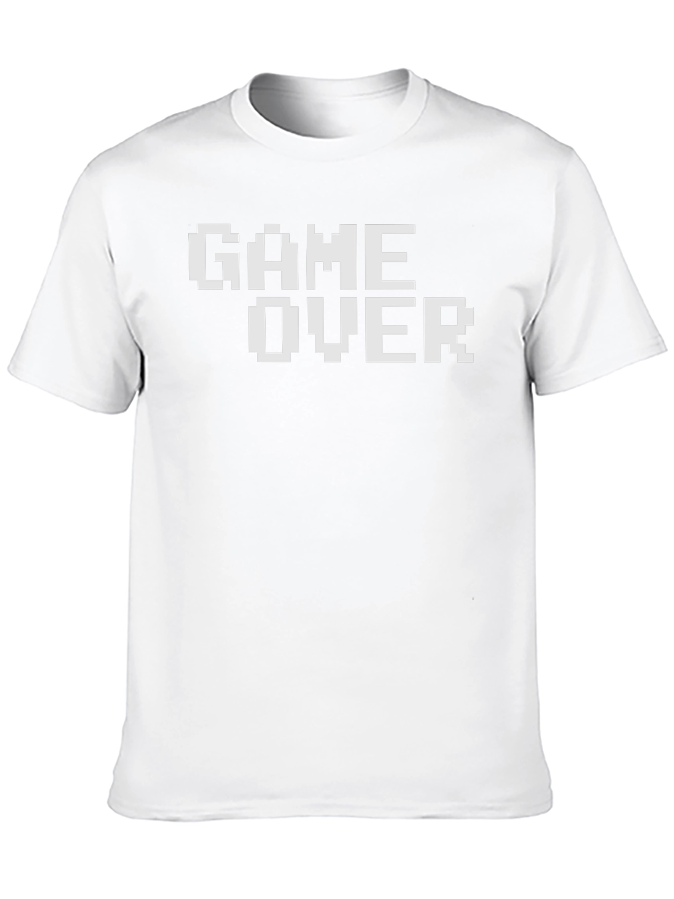 Retro Game Over Pixel Art Black T-Shirt