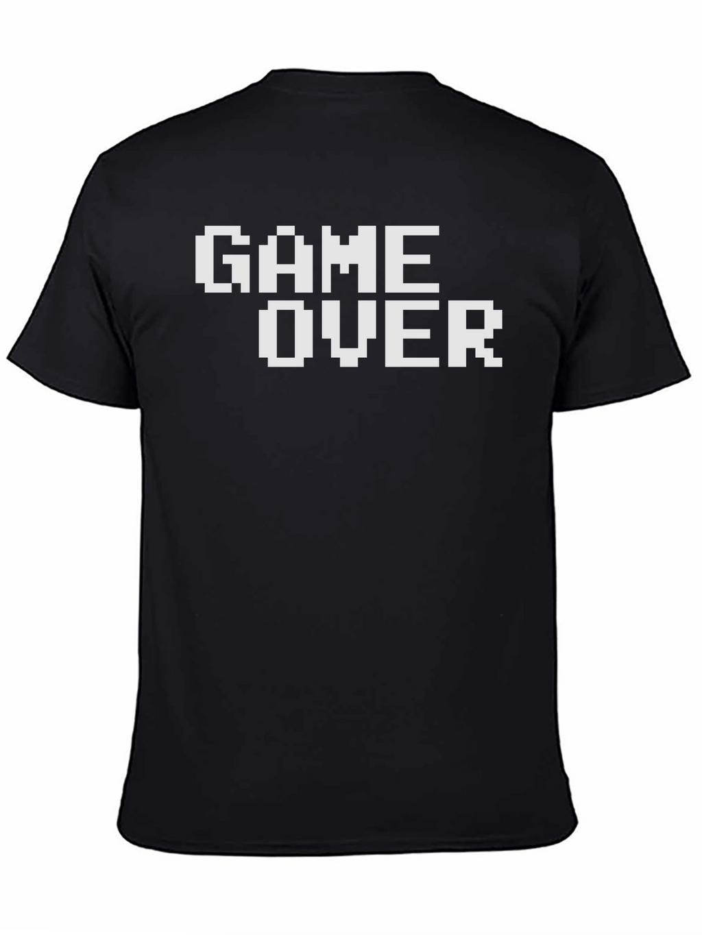 Retro Game Over Pixel Art Black T-Shirt