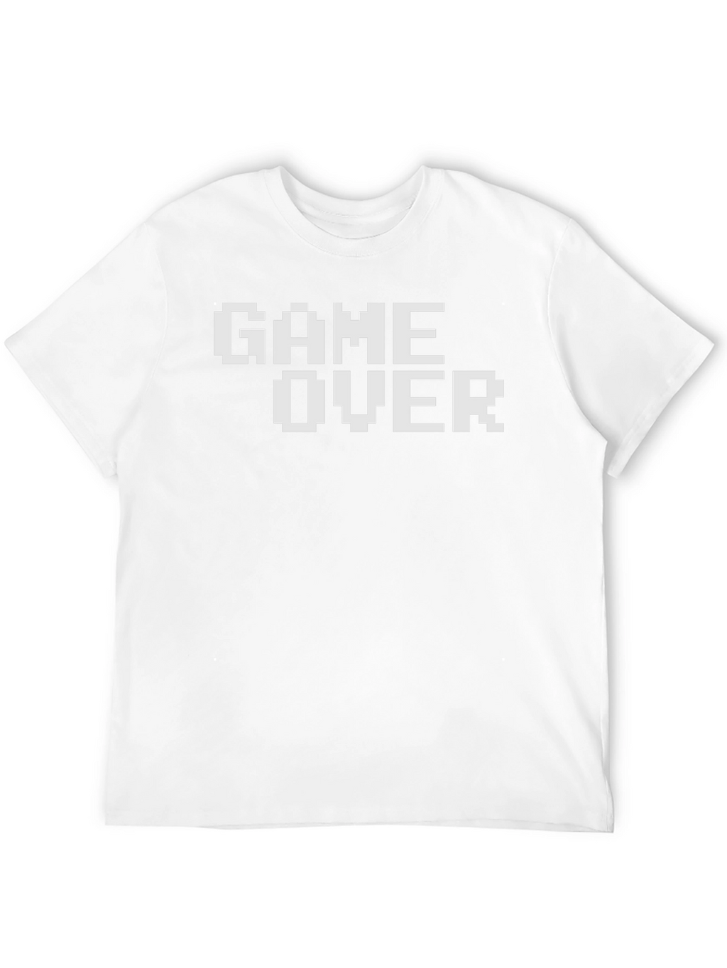 Retro Game Over Pixel Art Black T-Shirt